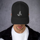 retro trucker hat black front 62365c881e832