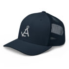 retro trucker hat navy left front 62365b2b7c231