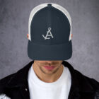 retro trucker hat navy white front 623659dea1412