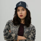retro trucker hat navy white front 623659dea1790