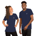 unisex staple t shirt navy front 62365eaeb4d2b