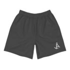 all over print mens recycled athletic shorts white front 6473126bc5222
