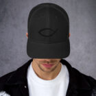 retro trucker hat black front 6471f2c75a78f