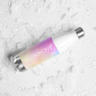 stainless steel water bottle white 17oz front 647241e780154